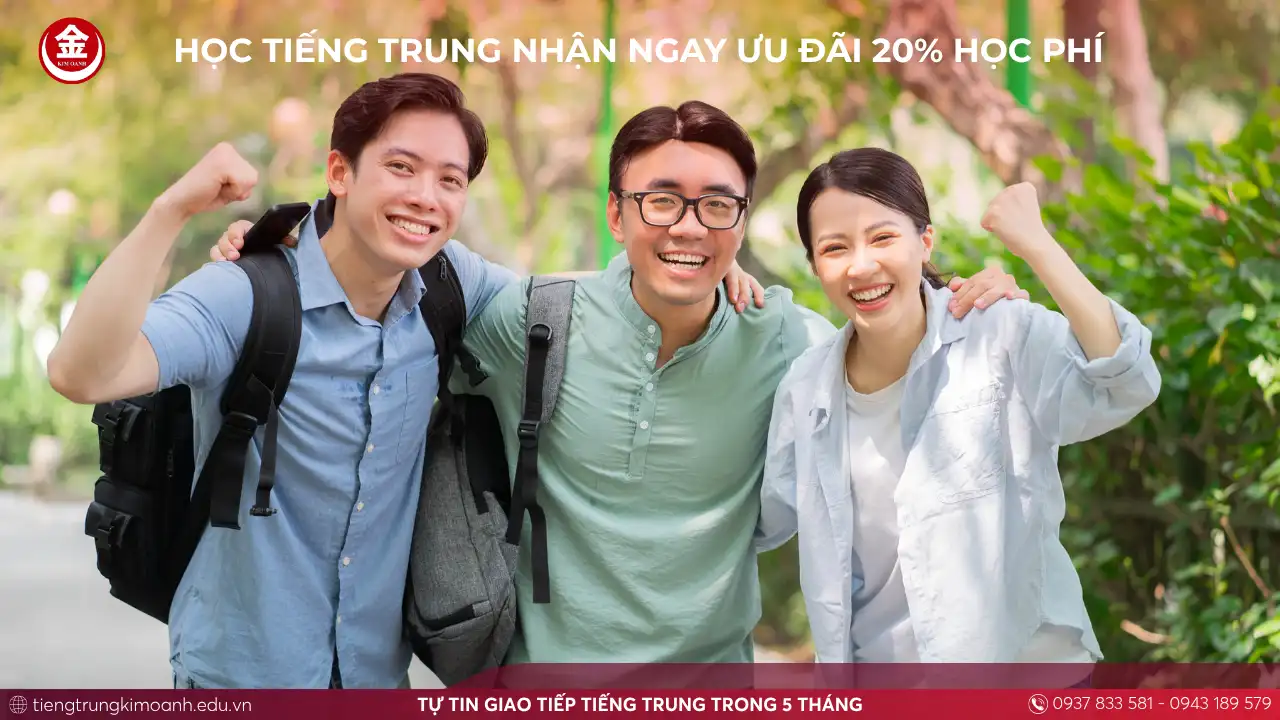 Học Tiếng Trung Nhận Ngay Ưu Đãi 20% Học Phí